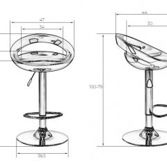 Стул барный DOBRIN DISCO LM-1010 (белый) в Копейске - kopejsk.mebel24.online | фото 2