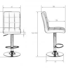 Стул барный DOBRIN KRUGER LM-5009 (черный) в Копейске - kopejsk.mebel24.online | фото 2