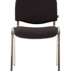 Стул BRABIX "Iso CF-001" (хром каркас, ткань черная) 531419 в Копейске - kopejsk.mebel24.online | фото 2