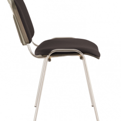 Стул BRABIX "Iso CF-001" (хром каркас, ткань черная) 531419 в Копейске - kopejsk.mebel24.online | фото 3