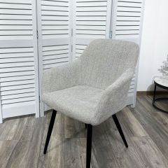 Стул BRANDY WZ2042-19 галечный серый фактурный велюр/ черный каркас М-City в Копейске - kopejsk.mebel24.online | фото 5