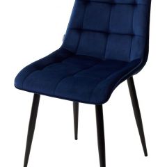 Стул CHIC BLUVEL-86 NAVY BLUE / черный каркас М-City в Копейске - kopejsk.mebel24.online | фото