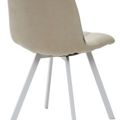 Стул CHILLI SQUARE UF860-01B бежевый, ткань/ белый каркас М-City в Копейске - kopejsk.mebel24.online | фото 2
