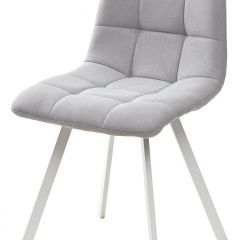 Стул CHILLI SQUARE UF860-02B серо-голубой, ткань/ белый каркас М-City в Копейске - kopejsk.mebel24.online | фото