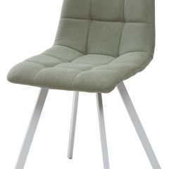 Стул CHILLI SQUARE UF860-11B мятный, ткань/ белый каркас М-City в Копейске - kopejsk.mebel24.online | фото