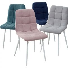 Стул CHILLI UF860-04B сиреневый, ткань/ белый каркас М-City в Копейске - kopejsk.mebel24.online | фото 2