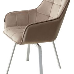 Стул MAVERICK 360 град. поворот. BLUVEL-40 BEIGE/ белый каркас, М-City в Копейске - kopejsk.mebel24.online | фото 8