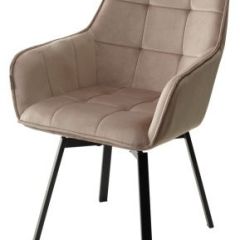 Стул MAVERICK 360 град. поворот. BLUVEL-40 BEIGE/ черный каркас, М-City в Копейске - kopejsk.mebel24.online | фото