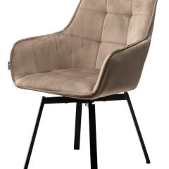 Стул MAVERICK 360 град. поворот. BLUVEL-40 BEIGE/ черный каркас, М-City в Копейске - kopejsk.mebel24.online | фото 4