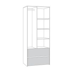 Торонто Шкаф для одежды 13.333 в Копейске - kopejsk.mebel24.online | фото 2