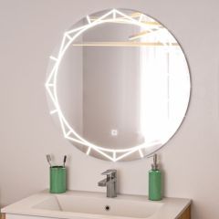Зеркало Алжир 700 с подсветкой Домино (GL7033Z) в Копейске - kopejsk.mebel24.online | фото 3