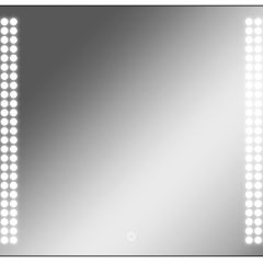 Зеркало Cosmo 90 black с подсветкой Sansa (SC1051Z) в Копейске - kopejsk.mebel24.online | фото 1