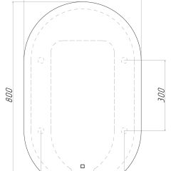 Зеркало Дакка 800х500 с подсветкой Домино (GL7036Z) в Копейске - kopejsk.mebel24.online | фото 8