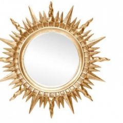Зеркало круглое золото (1810(1) в Копейске - kopejsk.mebel24.online | фото 1