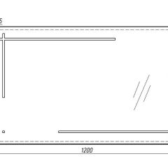 Зеркало Ray 120 black с подсветкой Sansa (SR1034Z) в Копейске - kopejsk.mebel24.online | фото 6