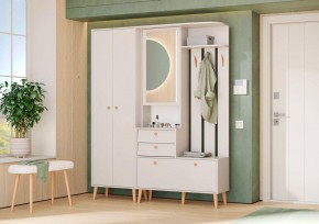 АФИНА Прихожая (модульная) кашемир серый в Копейске - kopejsk.mebel24.online | фото 1