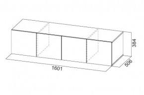 Антресоль 1600 «ШК-5» Графит серый в Копейске - kopejsk.mebel24.online | фото 3