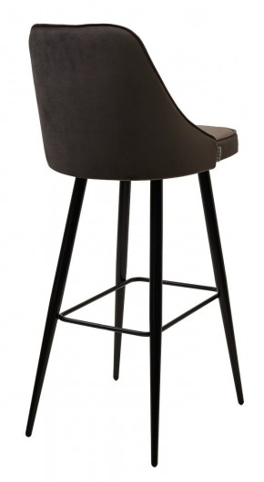 Барный стул NEPAL-BAR ГРАФИТ #14, велюр/ черный каркас (H=78cm) М-City в Копейске - kopejsk.mebel24.online | фото 2