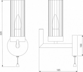 Бра Eurosvet Arganie 60133/1 латунь в Копейске - kopejsk.mebel24.online | фото 3