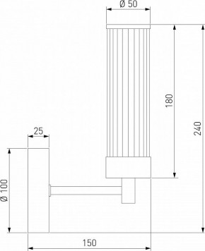 Бра Eurosvet Oriens 60166/1 латунь в Копейске - kopejsk.mebel24.online | фото 2