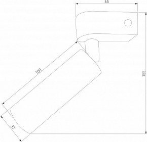 Бра Eurosvet Pitch 20143/1 LED черный в Копейске - kopejsk.mebel24.online | фото 2