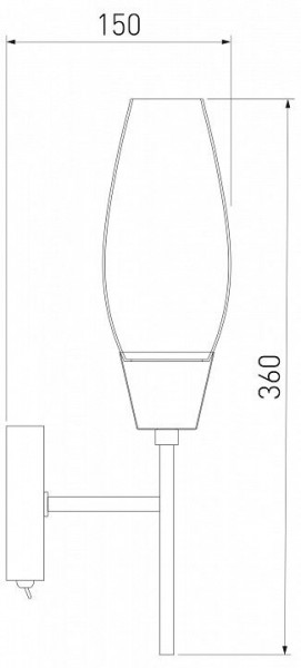 Бра Eurosvet Thalia 60140/1 сатин-никель в Копейске - kopejsk.mebel24.online | фото 3