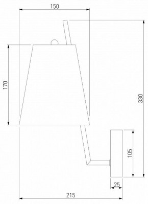 Бра Eurosvet Topanga 60173/1 латунь в Копейске - kopejsk.mebel24.online | фото 5