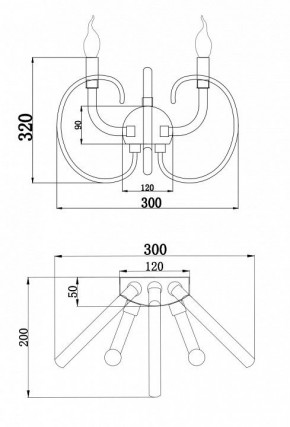 Бра Maytoni Atlanta MOD051WL-02TR в Копейске - kopejsk.mebel24.online | фото 3