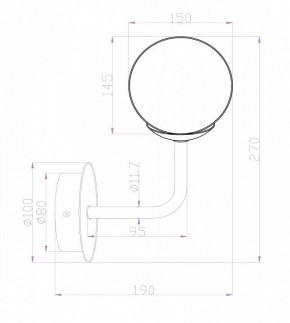 Бра Maytoni Erich MOD221-WL-01-N в Копейске - kopejsk.mebel24.online | фото 3