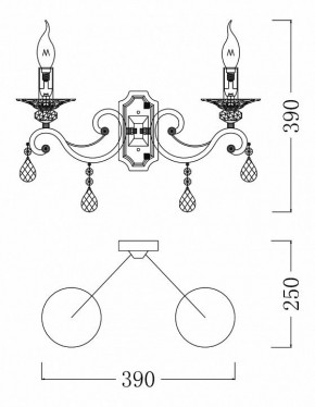Бра Maytoni Grace ARM247-02-G в Копейске - kopejsk.mebel24.online | фото 4