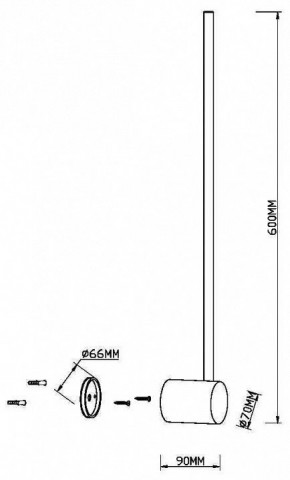 Бра Maytoni Light stick MOD237WL-L6BS3K в Копейске - kopejsk.mebel24.online | фото 4