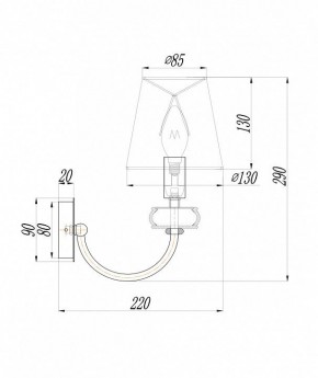 Бра Maytoni Roma ARM006WL-01G в Копейске - kopejsk.mebel24.online | фото 3