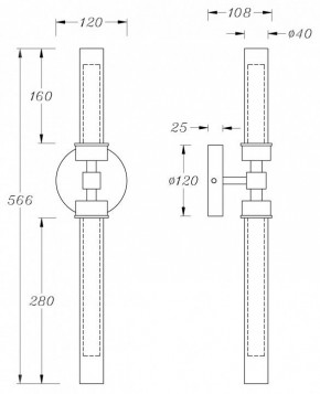 Бра Maytoni Stelo MOD116WL-L7BS3K в Копейске - kopejsk.mebel24.online | фото 3