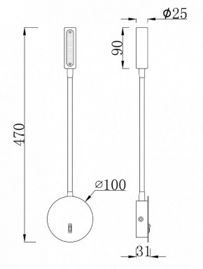 Бра Maytoni Stem C035WL-L3B3K в Копейске - kopejsk.mebel24.online | фото 7