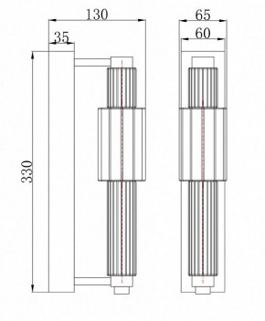 Бра Maytoni Verticale MOD308WL-L9GR3K в Копейске - kopejsk.mebel24.online | фото 3