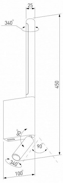 Бра с подсветкой Elektrostandard Sarca a066402 в Копейске - kopejsk.mebel24.online | фото 4