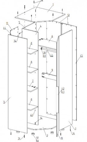 Детская "Лео" (модульная) в Копейске - kopejsk.mebel24.online | фото 16