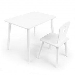 Детский комплект стол и стул «Звезда» Rolti Baby (белый/белый, массив березы/мдф) в Копейске - kopejsk.mebel24.online | фото