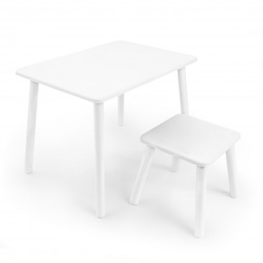 Детский комплект стол и табурет Rolti Baby (белая столешница/белое сиденье/белые ножки) в Копейске - kopejsk.mebel24.online | фото