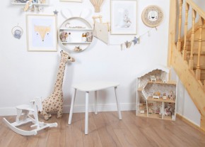 Детский стол Rolti Baby «Облачко»  (белый/белый, массив березы/мдф) в Копейске - kopejsk.mebel24.online | фото