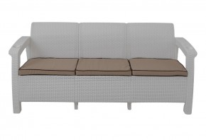 Диван Yalta Premium Sofa 3 Set (Ялта) белый (+подушки под спину) в Копейске - kopejsk.mebel24.online | фото 2