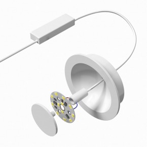 DK2700-WH Встраиваемый светильник, IP 20, 7 Вт, LED 3000, белый, алюминий в Копейске - kopejsk.mebel24.online | фото 5