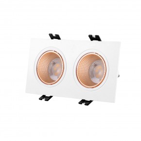 DK3072-WBR Встраиваемый светильник, IP 20, 10 Вт, GU5.3, LED, белый/бронзовый, пластик в Копейске - kopejsk.mebel24.online | фото 1