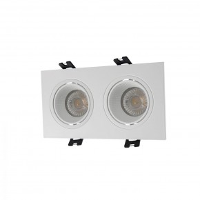 DK3072-WH Встраиваемый светильник, IP 20, 10 Вт, GU5.3, LED, белый/белый, пластик в Копейске - kopejsk.mebel24.online | фото 1