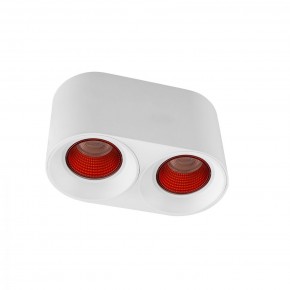 DK3096-WH+RD Светильник накладной IP 20, 10 Вт, GU5.3, LED, белый/красный, пластик в Копейске - kopejsk.mebel24.online | фото 1