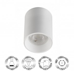 DK3110-WH Светильник накладной IP 20, 10 Вт, GU5.3, LED, белый, пластик в Копейске - kopejsk.mebel24.online | фото 1