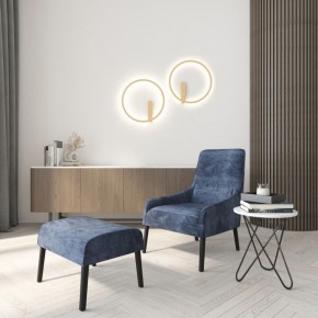 DK5035-SG Бра ROUND со светодиодом, IP20, 24W, 3000/4000/6500K, матовое золото, алюминий в Копейске - kopejsk.mebel24.online | фото