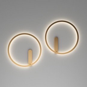 DK5035-SG Бра ROUND со светодиодом, IP20, 24W, 3000/4000/6500K, матовое золото, алюминий в Копейске - kopejsk.mebel24.online | фото 7