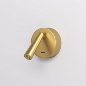 DK5072-SB Бра SHINE WALL со светодиодом, D104*H68, IP20, 3000К, 3W, RA?90, сатинированная латунь, алюминий в Копейске - kopejsk.mebel24.online | фото 2