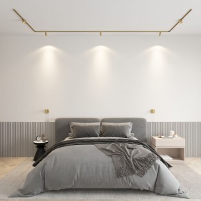 DK5072-SB Бра SHINE WALL со светодиодом, D104*H68, IP20, 3000К, 3W, RA?90, сатинированная латунь, алюминий в Копейске - kopejsk.mebel24.online | фото 4